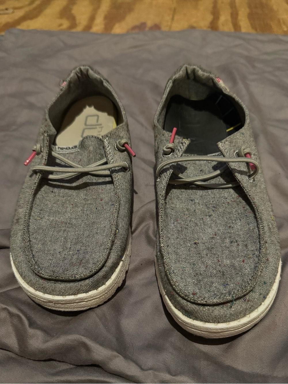 Hey Dude Women’s Wendy Slip-On Shoes in Confetti Black- Size 6